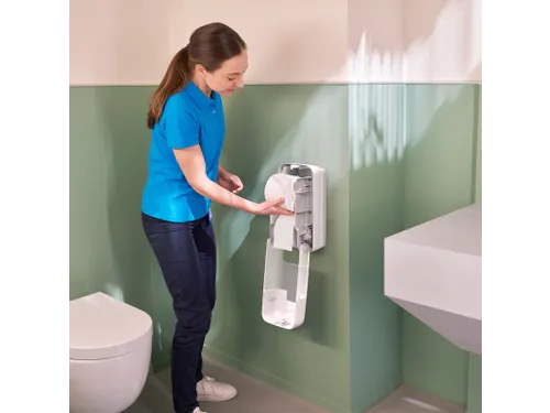 Tork OptiServe 558041 Hulsloos 2-rol Toiletpapier Dispenser T7 Wit