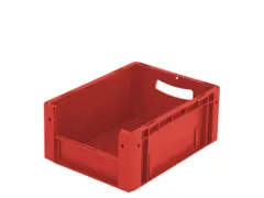 Euronorm Stapelkrat M. Grijpopening Pp Hxlxb 170X400X300Mm Rood