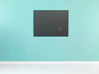 Krijtbord 100x150cm Grijs Emaille Softline 8mm Zwart profiel - 2