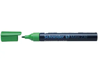 Marker Schneider Maxx 230 permanent ronde punt groen - 2
