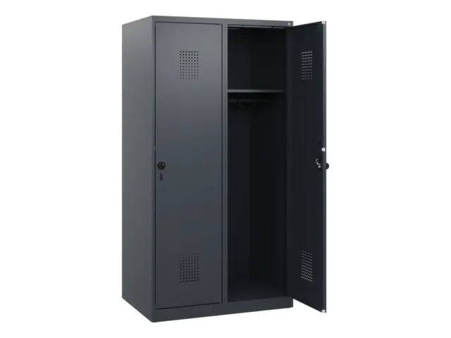 schoollocker,HxBxD 1530x800x500mm,2vak,vak B 400mm,draaigrendel