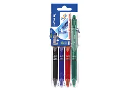 Rollerpen Pilot Frixion Clicker 0.7mm Set2Go 4 stuks Basis Kleuren