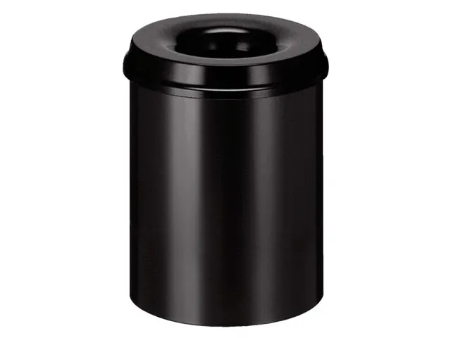 Papierbak met Vlamdover 15 liter 26cm x36cm Zwart