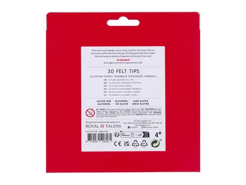 Viltstift Bruynzeel Kids assorti 30 stuks