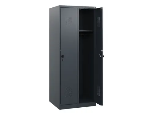 schoollocker,HxBxD 1530x600x500mm,2vak,vak B 300mm,draaigrendel