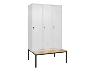 locker voor scheiding van kleding,HxBxD 2120x1200x815mm,3vak - 1