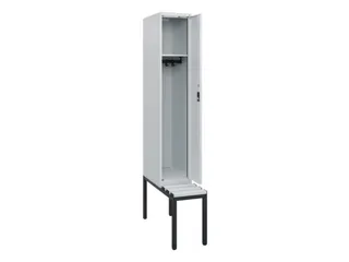 locker met bank,HxBxD 1950x300x815mm,1vak,vak B 300mm,cilinderslot - 1