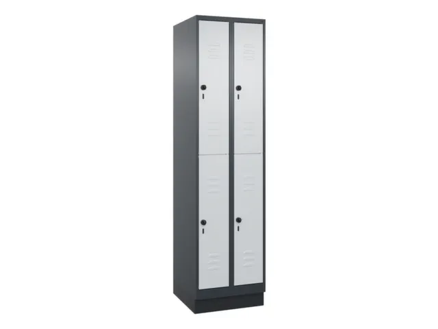 dubbeldekse locker,HxBxD 1950x500x500mm,2x2vak.,vak B 250mm