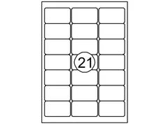 Etiket Quantore 63.5x38.1mm wit 2100st