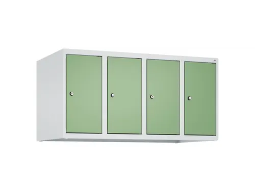 opzetkast,v. locker,4vak.,vak B 250mm,HxBxD 500x1000x500mm,vleugeldeur
