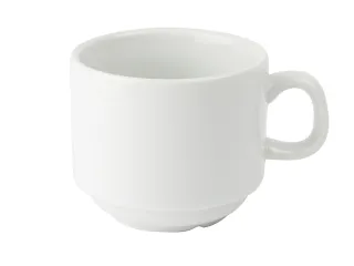 Theekop Olympia Whiteware 200 ml doos 12 stuks wit - 1