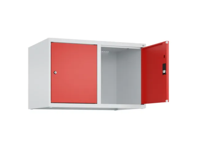 opzetkast,v. locker,2vak.,vak B 400mm,HxBxD 500x800x500mm,vleugeldeur