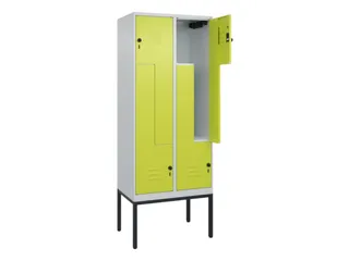 Z-garderobekast,HxBxD 2120x800x500mm,vak B 200/400mm,draaigrendel - 2