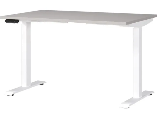 Elektrisch ihv bureau,HxBxD 720-1200x1200x800mm,blad decor kasjmier