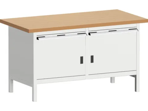 werkbank met opbergruimte,HxBxD 840x1500x750mm,beukenblad