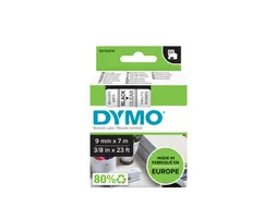 Labeltape Dymo 40910 D1 S720670 9mmx7m zwart op transparant