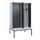 PBM-locker met bank,HxBxD 2120x1200x815mm,4vak,vak B 300mm