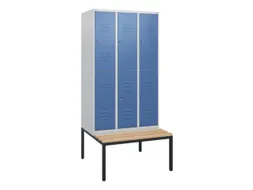 Dubbeldekse dekenkist,HxBxD 1950x900x815mm,3x2vak.,vak B 300mm