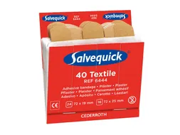 Pleisters Salvequick navulling textiel 6x 40 stuks