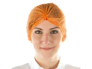 CMT Haarnet Clip cap pp non woven oranje Maat L ca 53cm 1000 Stuks - 2