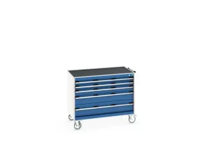 ladekast HxBxD 880x1050x650mm 5laden romp RAL7035 front RAL5010 - 8