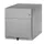 Mobiel Ladenblok Staalplaat 495x420x565mm 1hangmappenlade 1lade Zilver