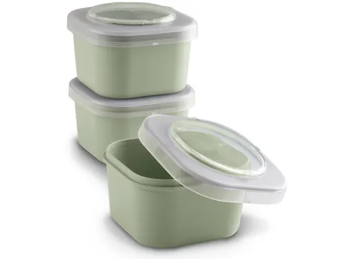 #*Lunch set Groen Sigma home food set 3 stuks9,3 x 9,3 x 16,7 cm