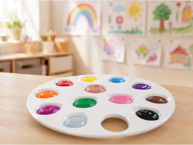 Palette de peinture ronde ToyColor de 18 cm de diamètre