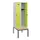 locker met bank,HxBxD 1950x600x815mm,2vak,vak B 300mm,draaigrendel