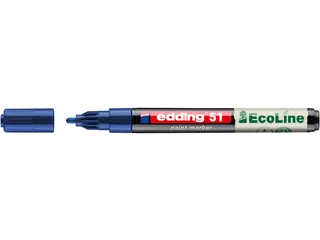 Paintmarker edding 51 EcoLine op waterbasis 1-2mm blauw - 2