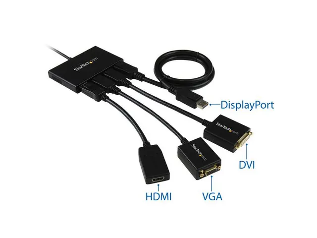 Displayport Naar Displayport Multi-monitor Splitter 4-Poorts Hub