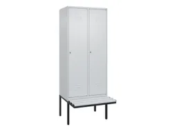 locker met bank,HxBxD 2120x800x815mm,2vak,vak B 400mm,cil.-slot