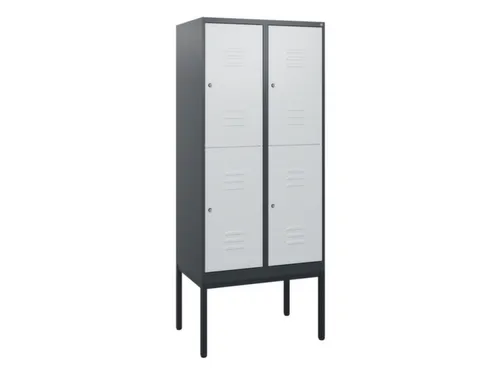 dubbeldekse locker,HxBxD 1950x800x500mm,2x2vak.,vak B 400mm