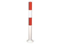 Afzetpaal Om In Te Draaien Ronde Buis D 76Mm H 1 03M Wit/rood