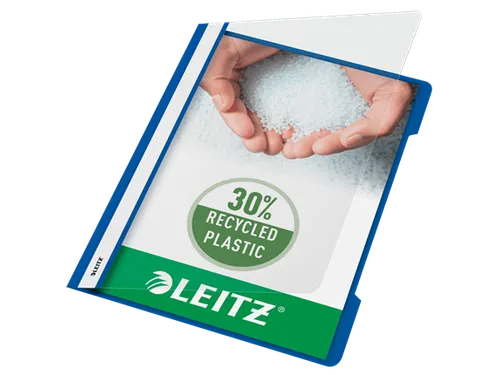 Leitz 4191 Snelhechter A4 PVC Blauw Documentmap 60 Vel