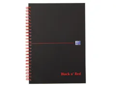 Notitieboek Oxford Black n' Red A4 70v lijn