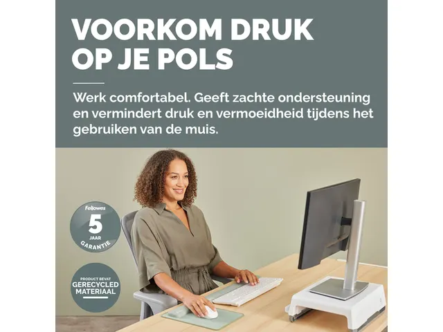 Polssteun Fellowes Breyta saliegroen 6x47cm