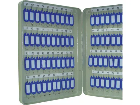 Sleutelkast Voor 80 Sleutelhangers Grijs Inclusief 2 Sleutels