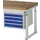 schuiflade-onderbouw v. werkbank HxBxD 440x580x600mm 4laden RAL5010