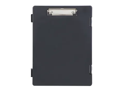 Klembordkoffer MAULtred A4 staand met opbergvak zijopening PP zwart