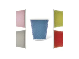 Beker porselein Les Artistes Paris 180ml met siliconen grip Blauw - 5