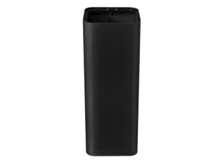 afvalbak,100l,HxBxD 800x385x385mm,romp staal zwart - 1