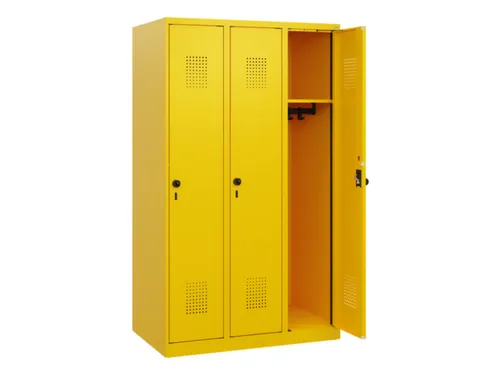 schoollocker,HxBxD 1530x900x500mm,3vak,vak B 300mm,draaigrendel