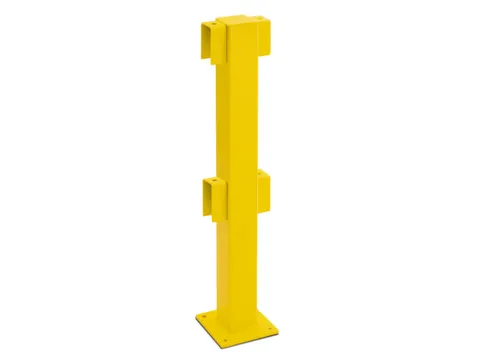 Middenpaal Voor Beschermheksysteem Binnenshuis 1000x100x100mm Geel