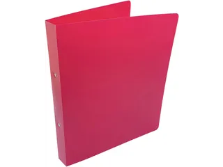 ringmap, voor ft A4, uit PP, 2 ringen van 25mm, roze - 1