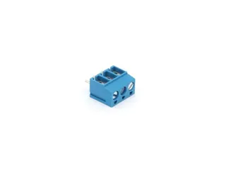 Schroefklem, 3 Polen, Blauw - 1