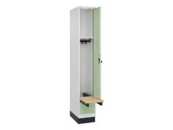 locker met bank,HxBxD 1950x300x815mm,1vak,vak B 300mm,draaigrendel