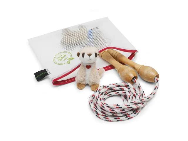 etui B6 PVC-vrij transparant met rode rits