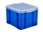 Really Useful Boxes Opbergbox Really Useful 35 liter 480x390x310 mm transparant blauw