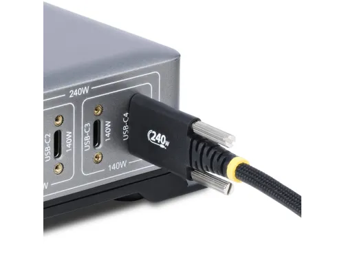 StarTech.com 2 Meter USB-C Laadkabel met Zijschroefvergrendeling